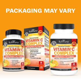BioSchwartz Vitamine C 1000mg Capsules - vue arrière de l'emballage