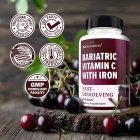 BioSchwartz Vitamine C avec Fer 45mg comprimés à mâcher avec des fruits