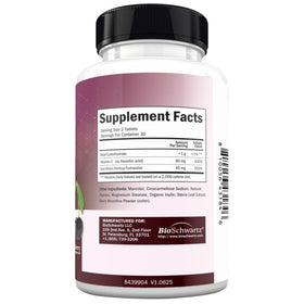 BioSchwartz Vitamine C avec Fer 45mg comprimés à mâcher sur fond blanc