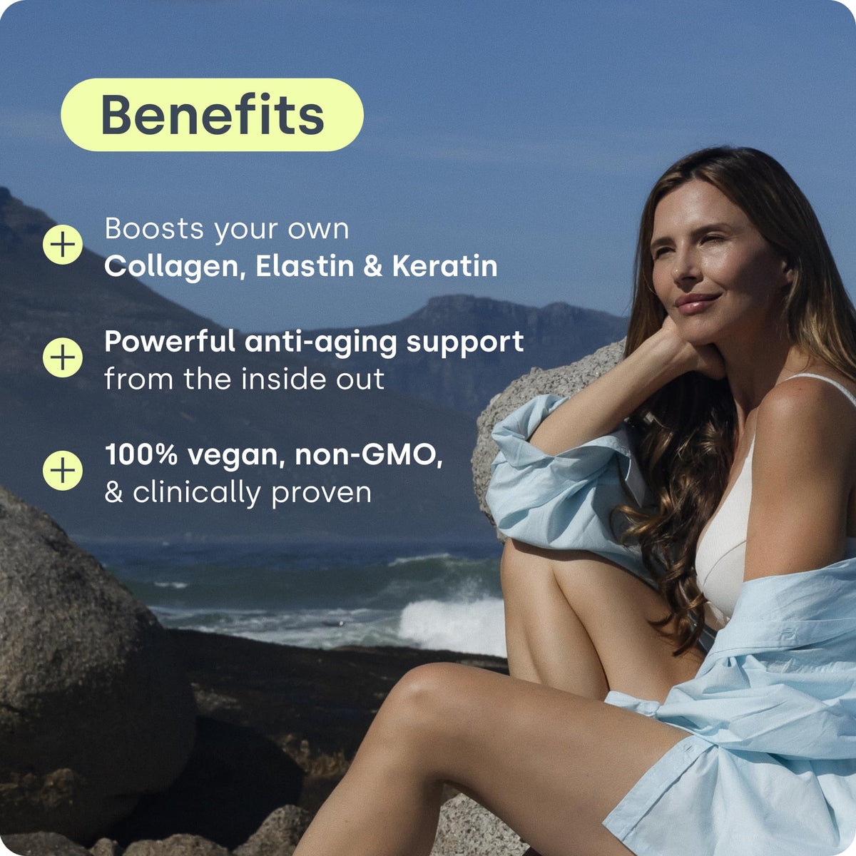 Biosil Complément Alimentaire à côté d'un verre d'eau