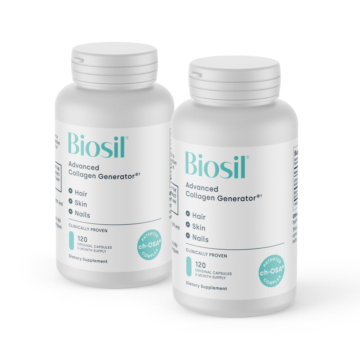 Biosil Complément Alimentaire Collagène 120 gélules vue de face