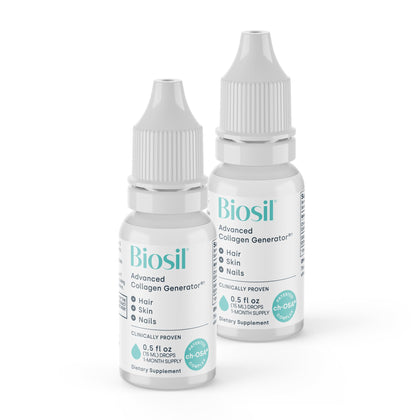Biosil Complément Alimentaire Collagène 2 flacons de 15 ml front view