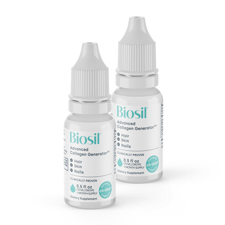 Biosil Complément Alimentaire Collagène 2 flacons de 15 ml front view
