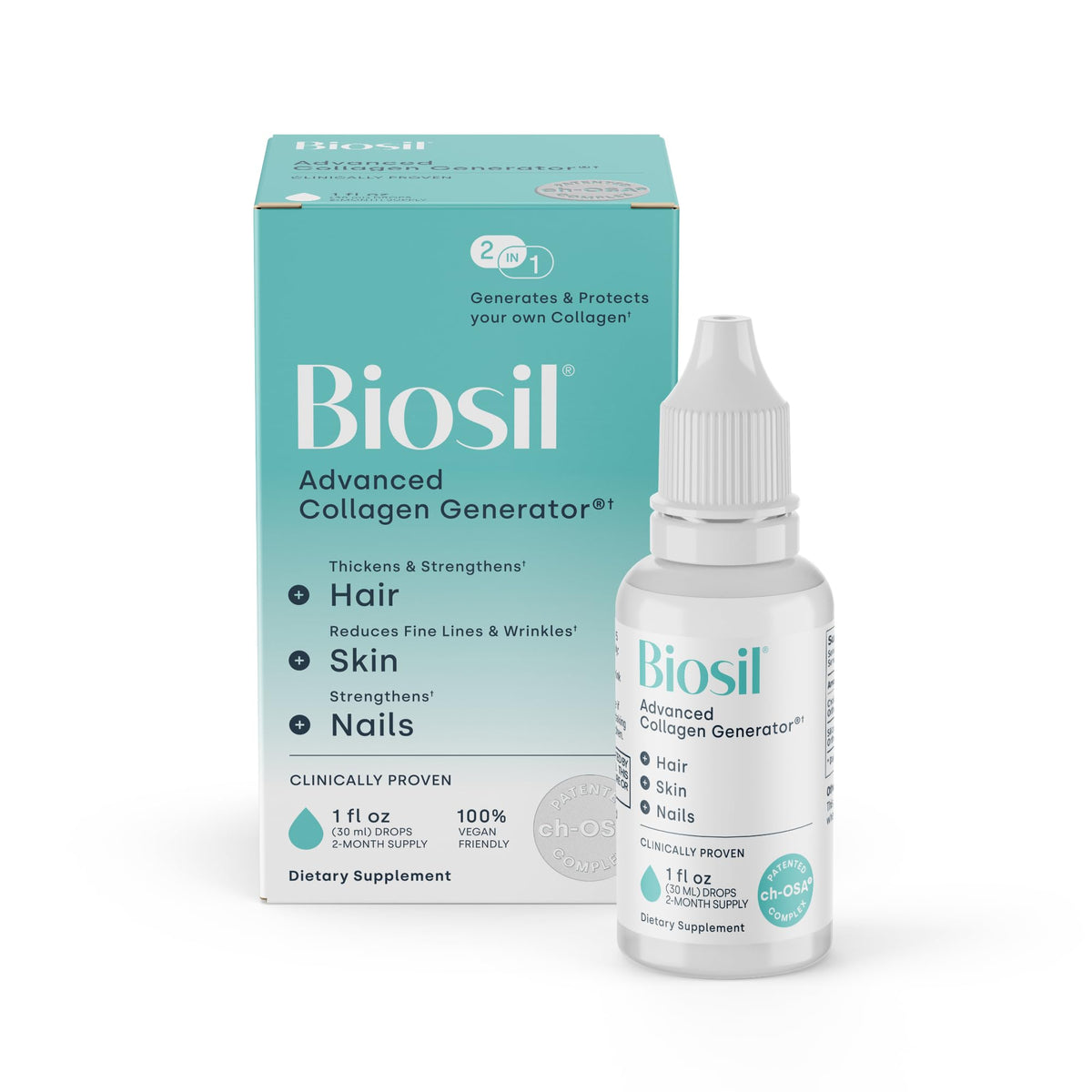 Biosil Complément Alimentaire Collagène 30 ml vue de face