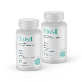 Biosil Complément Alimentaire Collagène 60 Gélules Liquides, boîte vue de face
