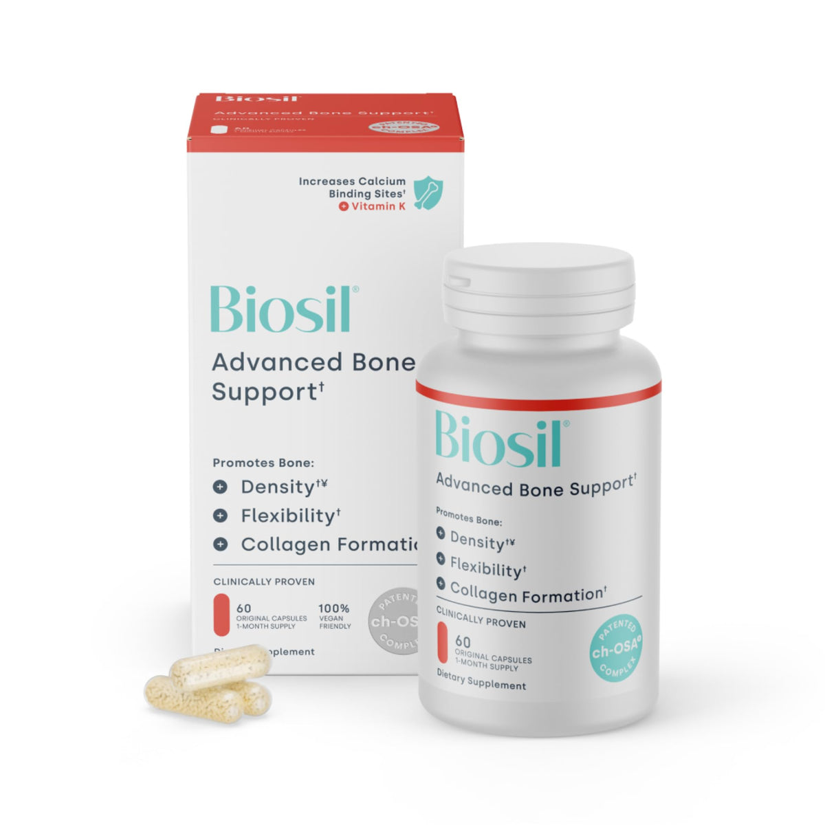 Biosil Complément Alimentaire Soutien Osseux 60 Capsules - vue de face