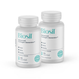 Biosil complément collagène 180 gélules liquides, vue de face