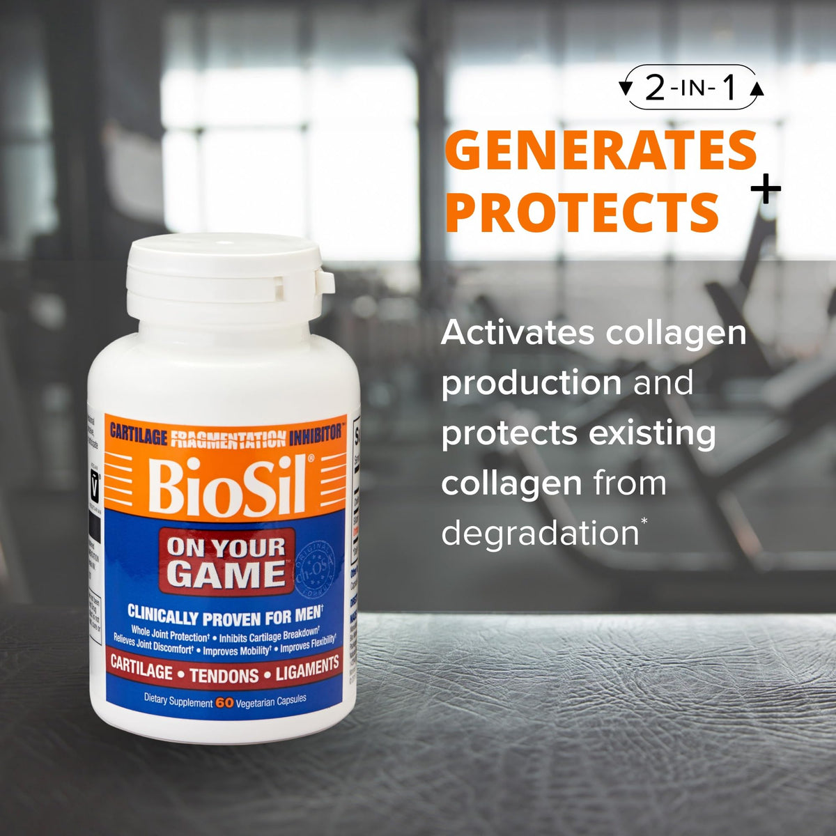 Biosil On Your Game capsules dans leur emballage