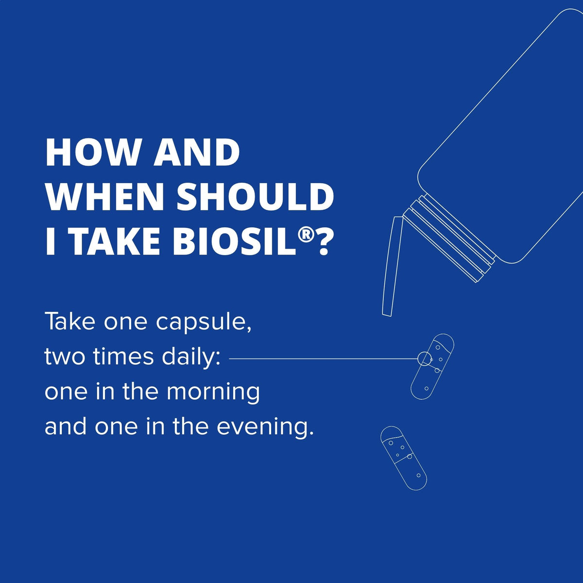 Biosil On Your Game capsules sur une table avec un verre d'eau