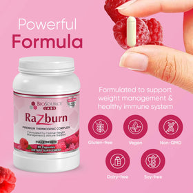 BioSource Labs Razburn complément alimentaire 60 capsules avec étiquette