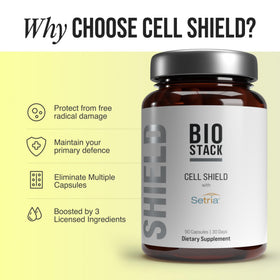 BIOSTACK Cell Shield 500mg Glutathione Liposomal avec étiquette