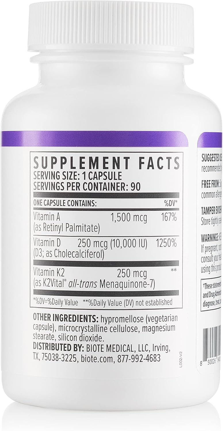 Biote ADK 10 flacon ouvert avec capsules