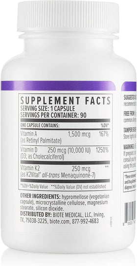 Biote ADK 10 flacon ouvert avec capsules