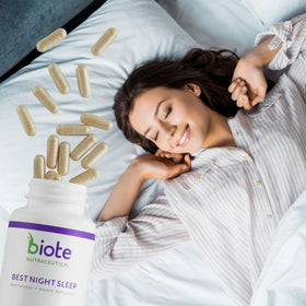 Biote Complément Alimentaire Sommeil 60 Capsules - Dos de la boîte