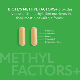 Biote Methyl Factors+ capsules montrant la taille et la forme