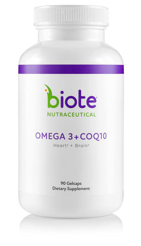 Biote Omega 3 + CoQ10 90 gélules en vue de face
