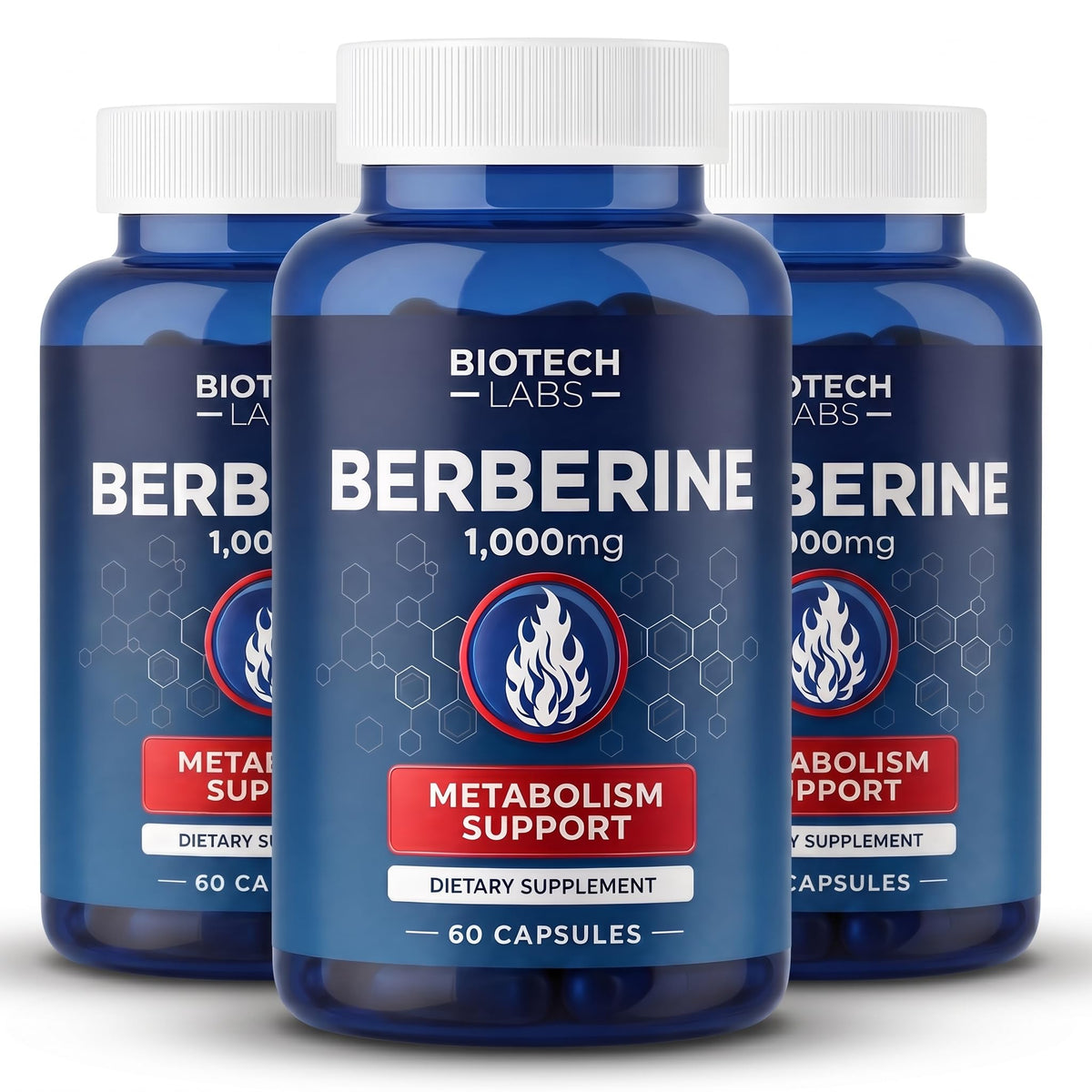 Biotech Labs Complément Alimentaire Berbérine HCL 1000 mg vue de face