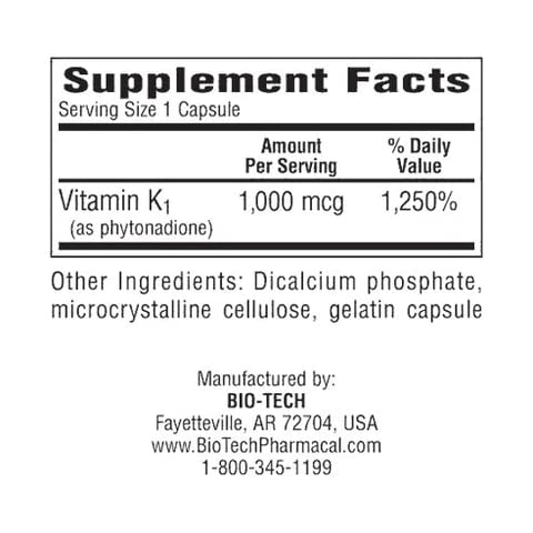 BioTechUSA K1-1000 100 capsules emballage