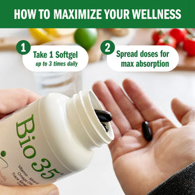 Biotek Bio-35 100 capsules dans un environnement naturel
