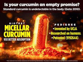 Biotest Curcuma Micellaire 400mg capsule sur fond blanc