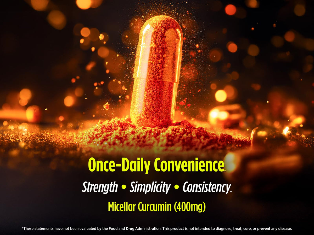 Biotest Curcuma Micellaire 400mg sur une table en bois