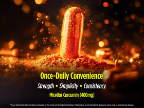 Biotest Curcuma Micellaire 400mg sur une table en bois