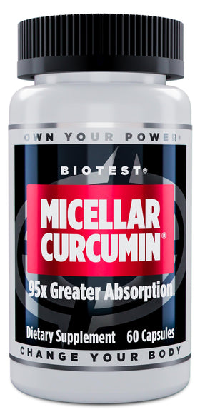 Biotest Curcuma Micellaire 400mg vue avant avec emballage