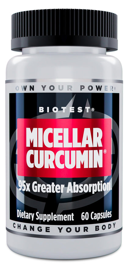 Biotest Curcuma Micellaire 400mg vue avant avec emballage
