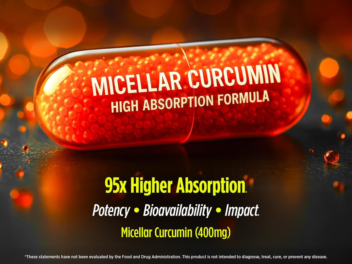 Biotest Curcuma Micellaire 400mg vue du côté de l'emballage