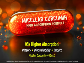 Biotest Curcuma Micellaire 400mg vue du côté de l'emballage