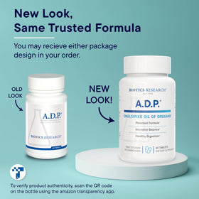 BIOTICS RESEARCH A.D.P. Huile d'Origan Émulsifiée 50mg avec d'autres compléments