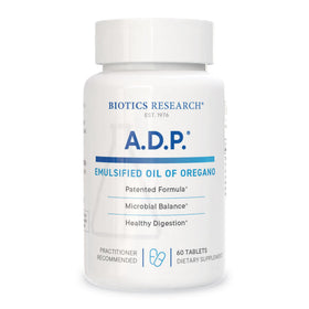 BIOTICS RESEARCH A.D.P. Huile d'Origan Émulsifiée 50mg flacon avant