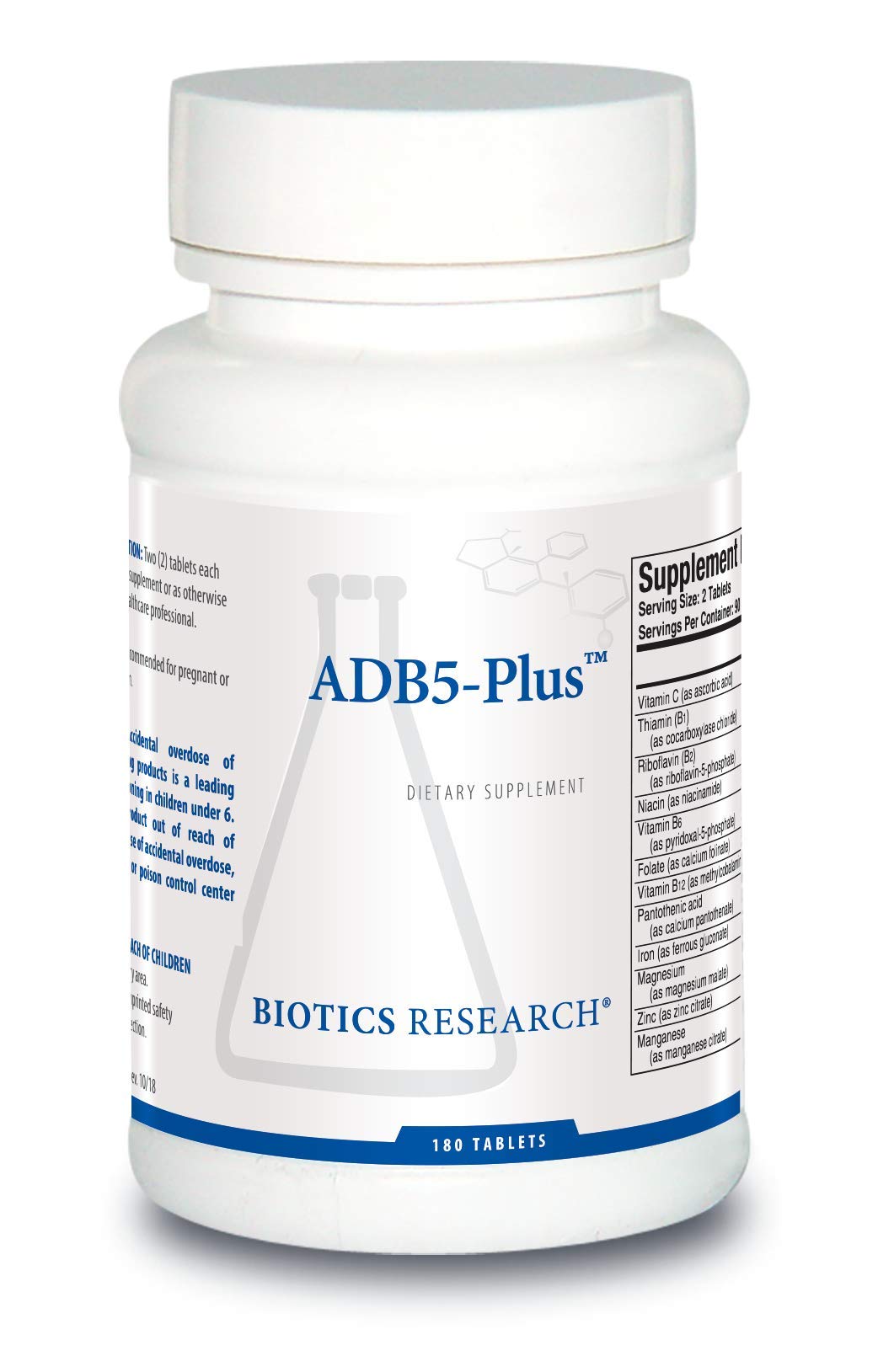 BIOTICS RESEARCH ADB5-Plus 90 comprimés vue de face