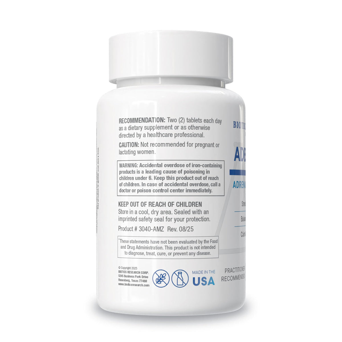 BIOTICS RESEARCH ADB5-Plus comprimés en gros plan