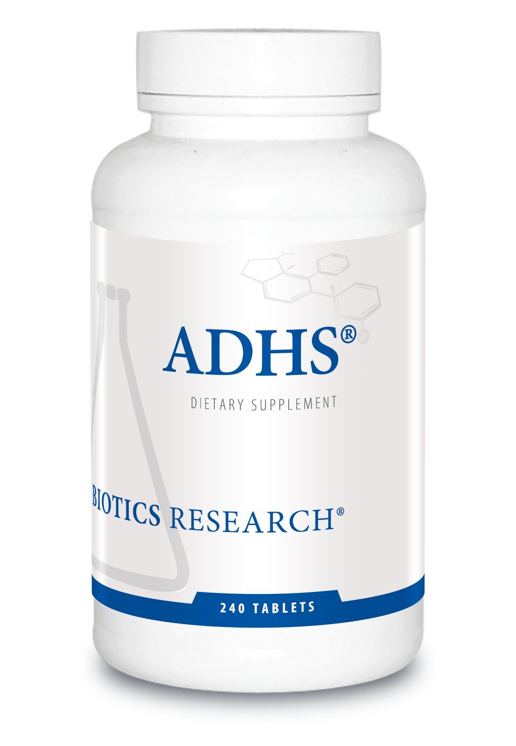 BIOTICS RESEARCH ADHS complément alimentaire 240 comprimés vue de face