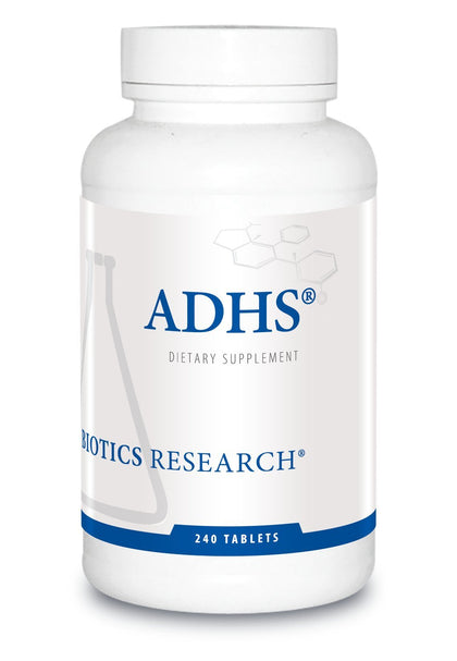 BIOTICS RESEARCH ADHS complément alimentaire 240 comprimés vue de face