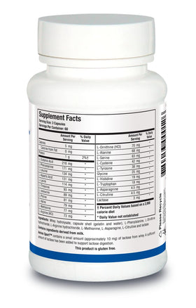 BIOTICS RESEARCH Amino Sport capsules ouvertes