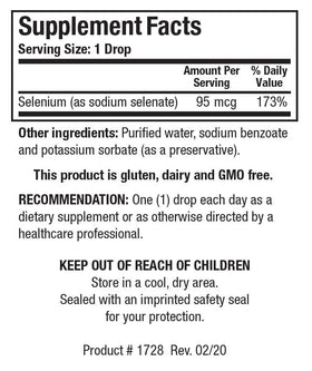 BIOTICS RESEARCH Aqueous Selenium Liquid sur une table en bois