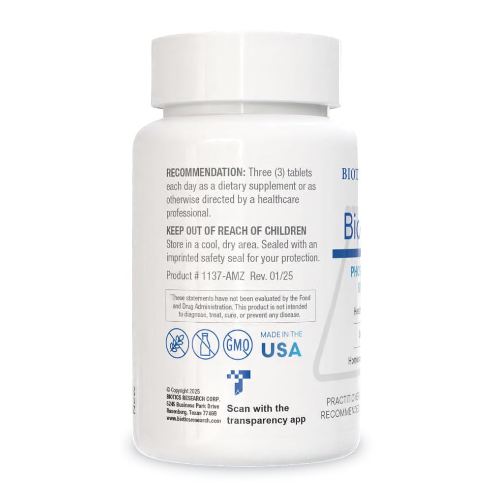 BIOTICS RESEARCH Bio-3B-G étiquette du produit avec informations sur les vitamines B