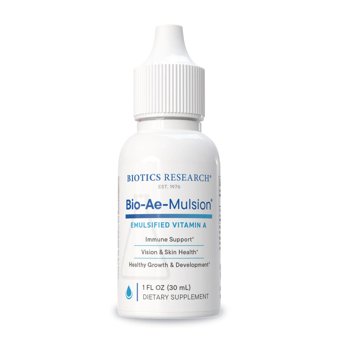 BIOTICS RESEARCH Bio Ae Mulsion flacon avant avec étiquette