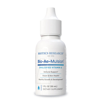 BIOTICS RESEARCH Bio Ae Mulsion flacon avant avec étiquette