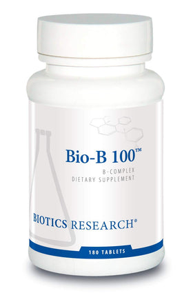 BIOTICS RESEARCH Bio-B 100 Complexe B 180 comprimés vue avant