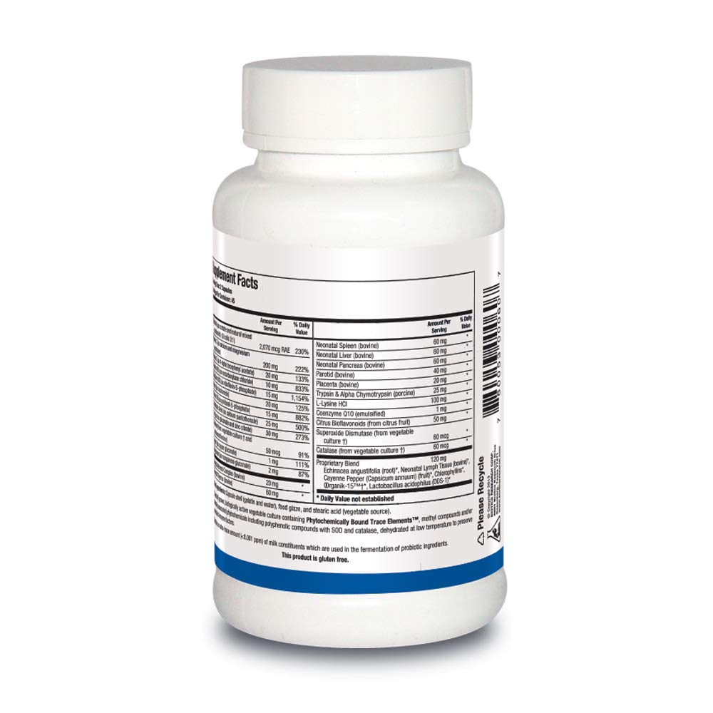 BIOTICS RESEARCH Bio daily wellness Forte 90 capsules vue arrière