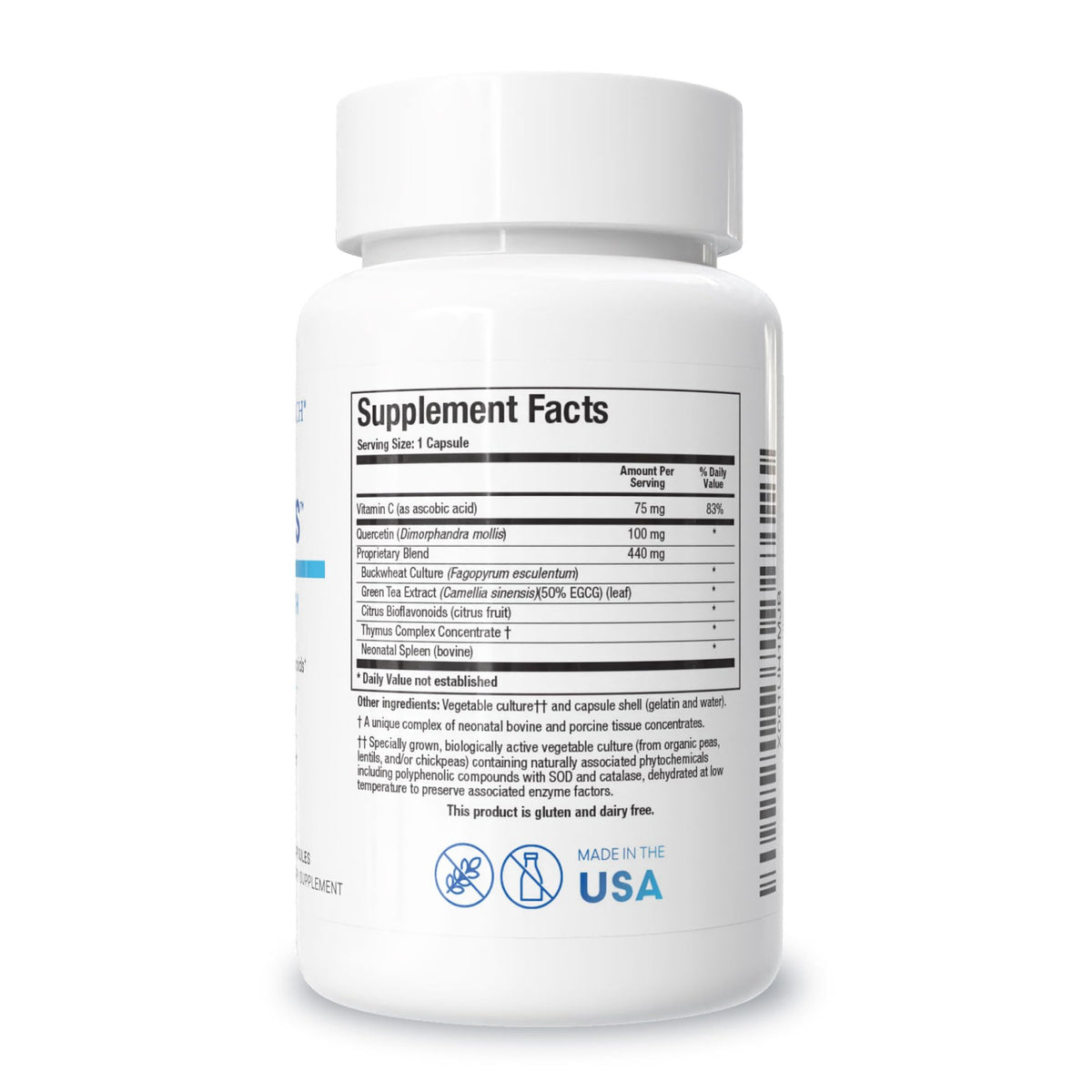 BIOTICS RESEARCH Bio FCTS 90 capsules avec étiquette