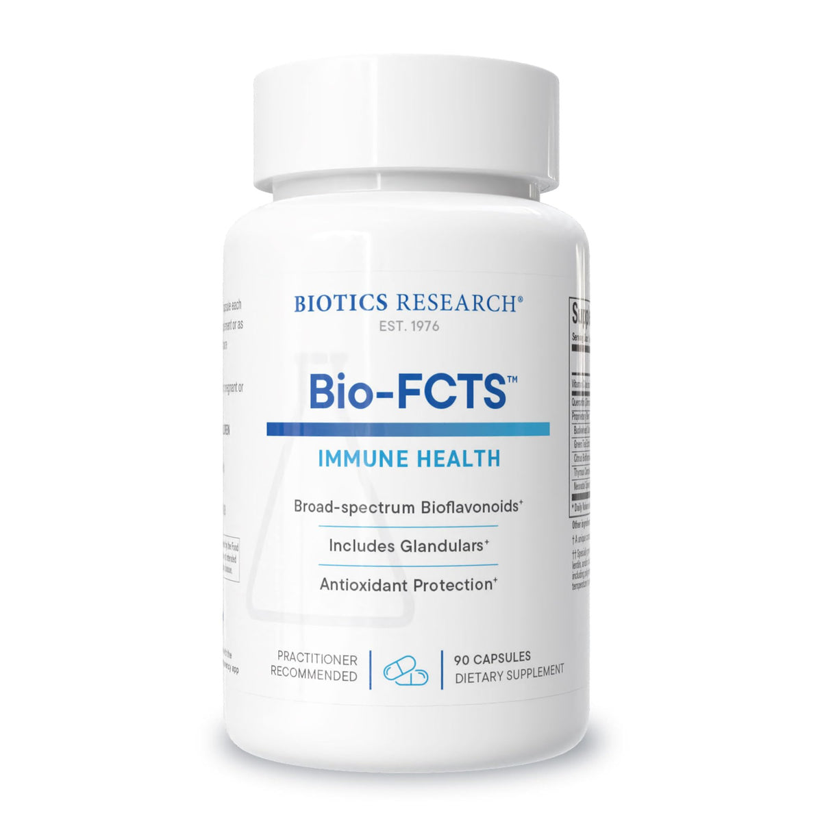 BIOTICS RESEARCH Bio FCTS 90 capsules vue de face