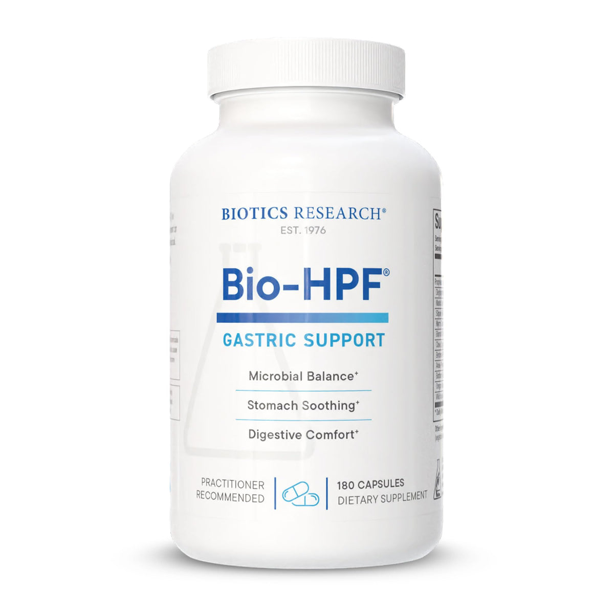 BIOTICS RESEARCH Bio-HPF 180 capsules vue de face