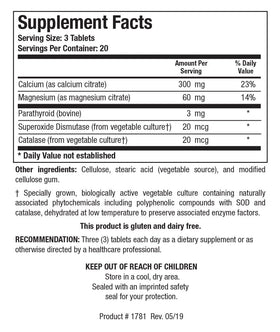 BIOTICS RESEARCH CaMg-Plus complément calcium magnésium boîtage