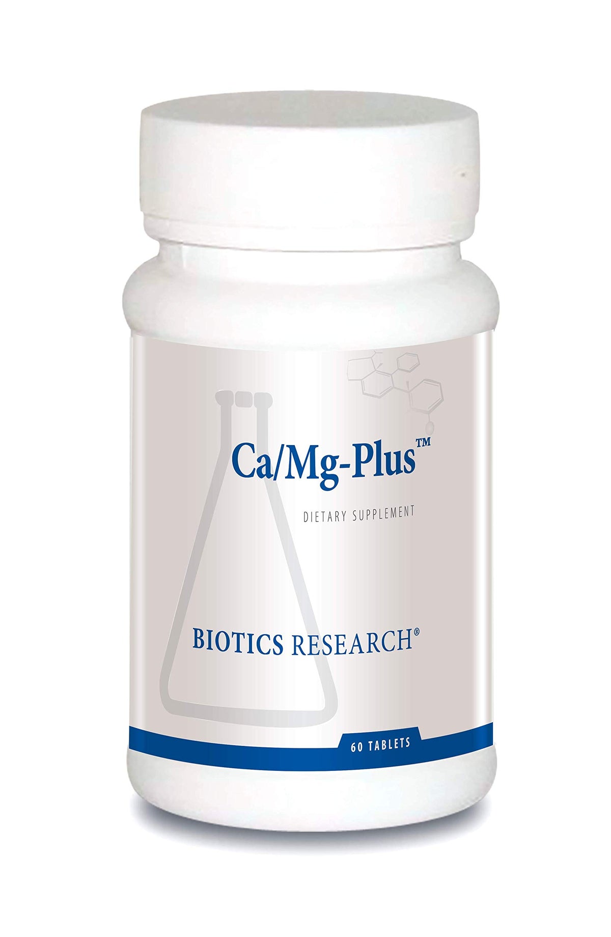 BIOTICS RESEARCH CaMg-Plus complément calcium magnésium vue de face