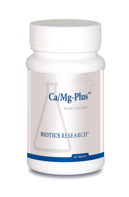 BIOTICS RESEARCH CaMg-Plus complément calcium magnésium vue de face
