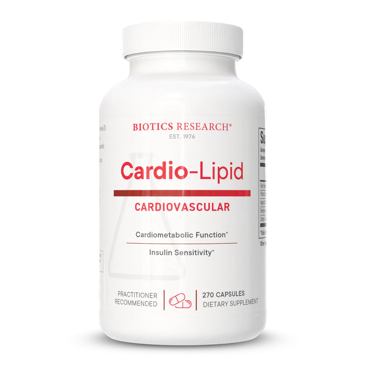 BIOTICS RESEARCH Cardio-Lipid™ 281g devant de la boîte